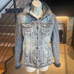 Casual, comfortable, distressed, stylish, denim jacket